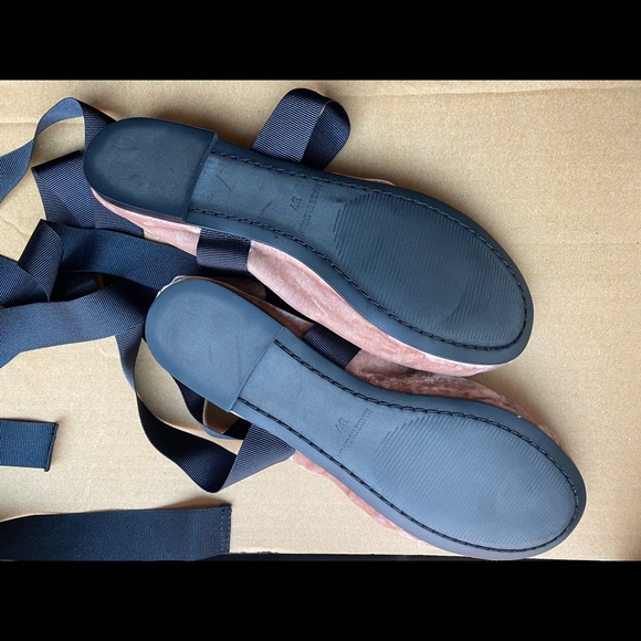 Brand New Pink Velvet Ballet Flat - Crosswalk - Picture 5 of 5